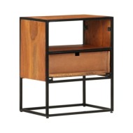 Table de chevet 40x30x50 cm Bois d'acacia massif