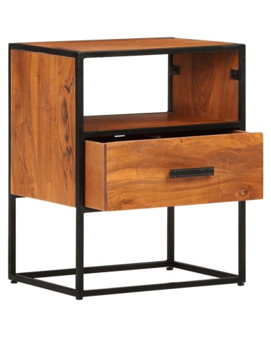 Table de chevet 40x30x50 cm Bois d'acacia massif