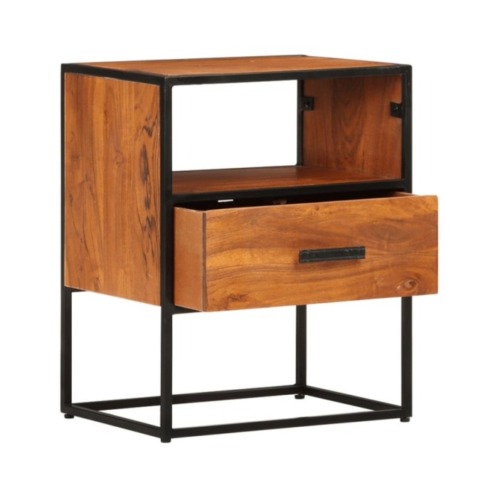 Table de chevet 40x30x50 cm Bois d'acacia massif