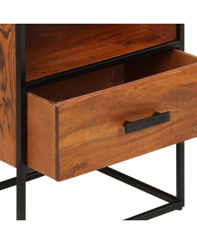 Table de chevet 40x30x50 cm Bois d'acacia massif