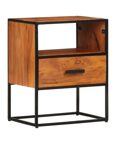 Table de chevet 40x30x50 cm Bois d'acacia massif