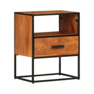 Table de chevet 40x30x50 cm Bois d'acacia massif