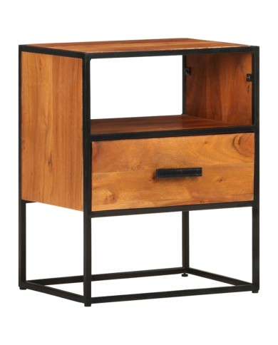 Table de chevet 40x30x50 cm Bois d'acacia massif