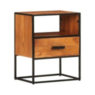 Table de chevet 40x30x50 cm Bois d'acacia massif
