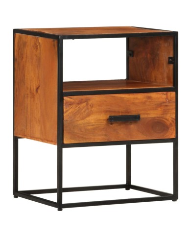 Table de chevet 40x30x50 cm Bois d'acacia massif