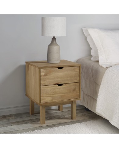 Table de chevet 46x39,5x57 cm Bois de pin solide