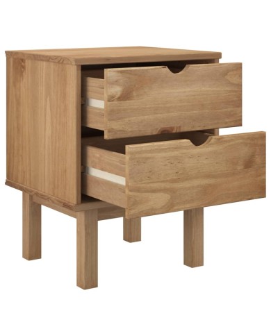 Table de chevet 46x39,5x57 cm Bois de pin solide