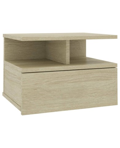 Table de chevet flottante Chêne sonoma 40x31x27 cm Aggloméré