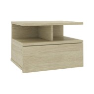 Table de chevet flottante Chêne sonoma 40x31x27 cm Aggloméré