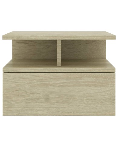 Table de chevet flottante Chêne sonoma 40x31x27 cm Aggloméré
