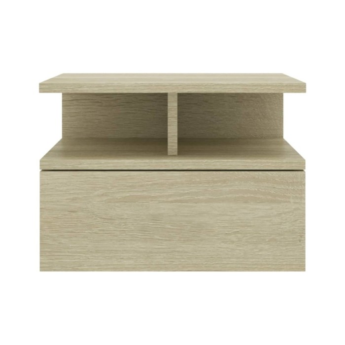 Table de chevet flottante Chêne sonoma 40x31x27 cm Aggloméré
