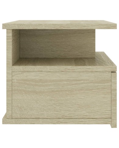 Table de chevet flottante Chêne sonoma 40x31x27 cm Aggloméré