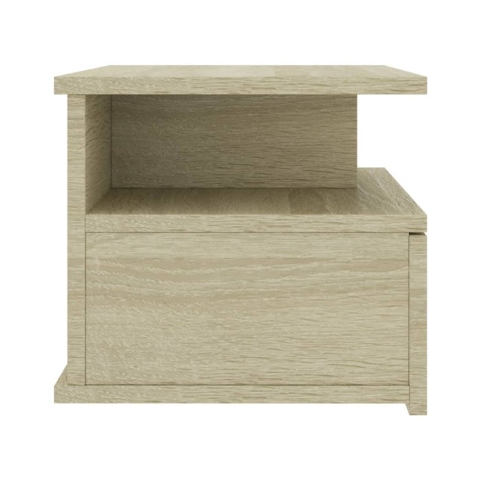 Table de chevet flottante Chêne sonoma 40x31x27 cm Aggloméré
