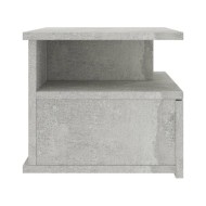 Table de chevet flottante Gris béton 40x31x27 cm Aggloméré