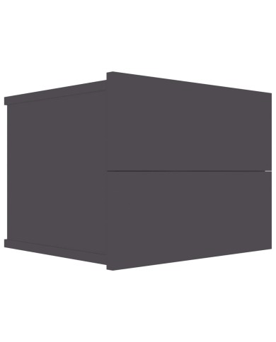 Table de chevet Gris 40 x 30 x 30 cm Aggloméré