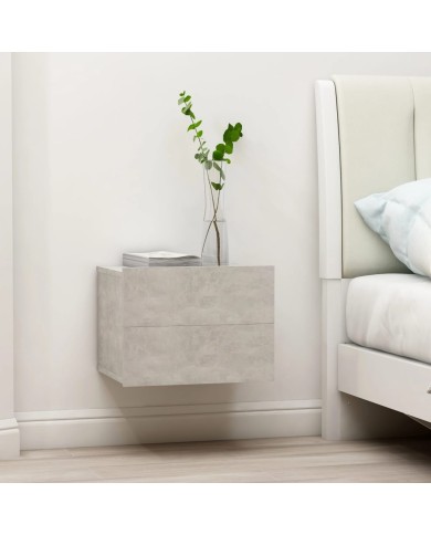 Table de chevet Gris béton 40 x 30 x 30 cm Aggloméré