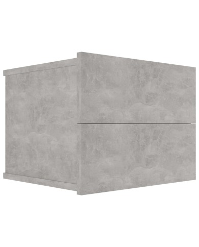 Table de chevet Gris béton 40 x 30 x 30 cm Aggloméré