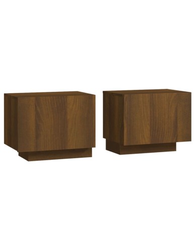 Table de chevet Chêne marron 100x35x40 cm Bois d'ingénierie