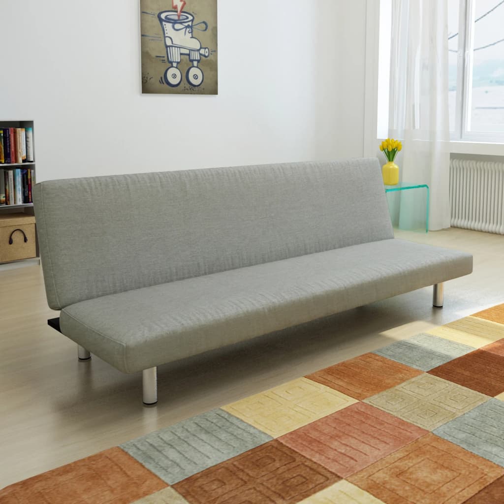  Canapé-lit Gris Polyester