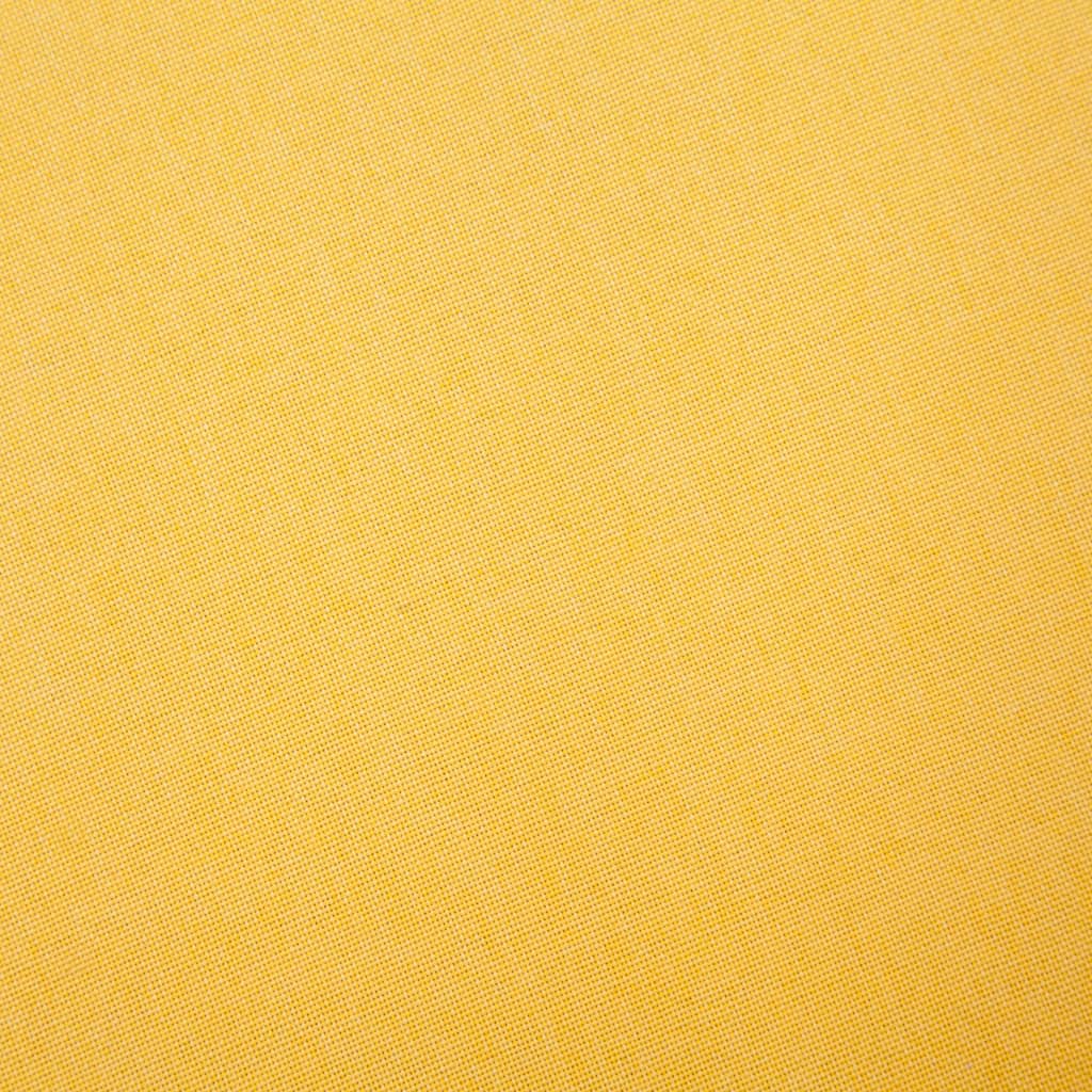  Ensemble de canapé 2 pcs Tissu Jaune