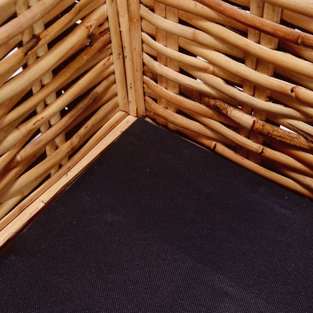  Canapé à 2 places Rotin naturel