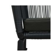 Chaises de jardin 2 pcs Noir Rotin PVC