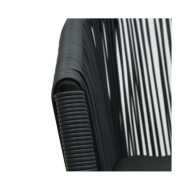 Chaises de jardin 2 pcs Noir Rotin PVC