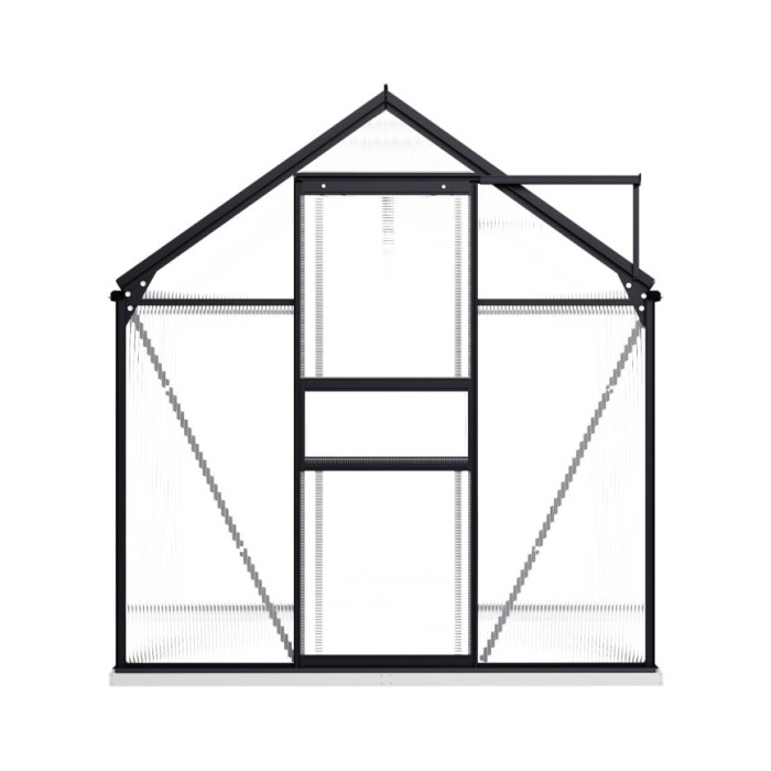 Serre avec cadre de base Anthracite Aluminium 3,61 m²