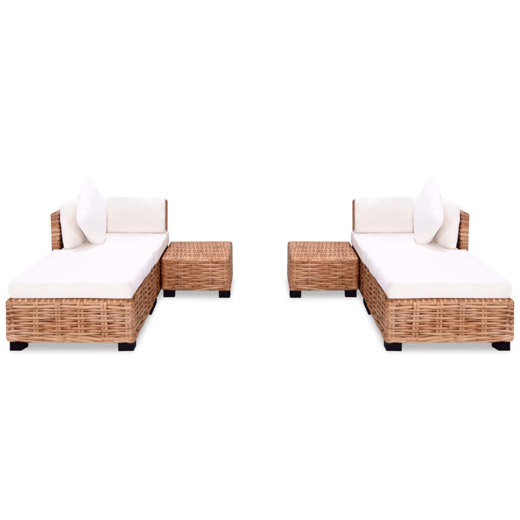  Jeu de canapés 16 pcs Rotin naturel