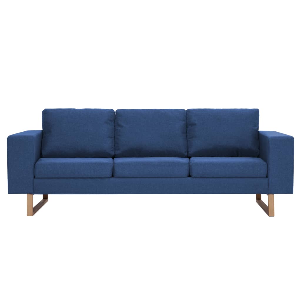  Ensemble de canapé 2 pcs Tissu Bleu
