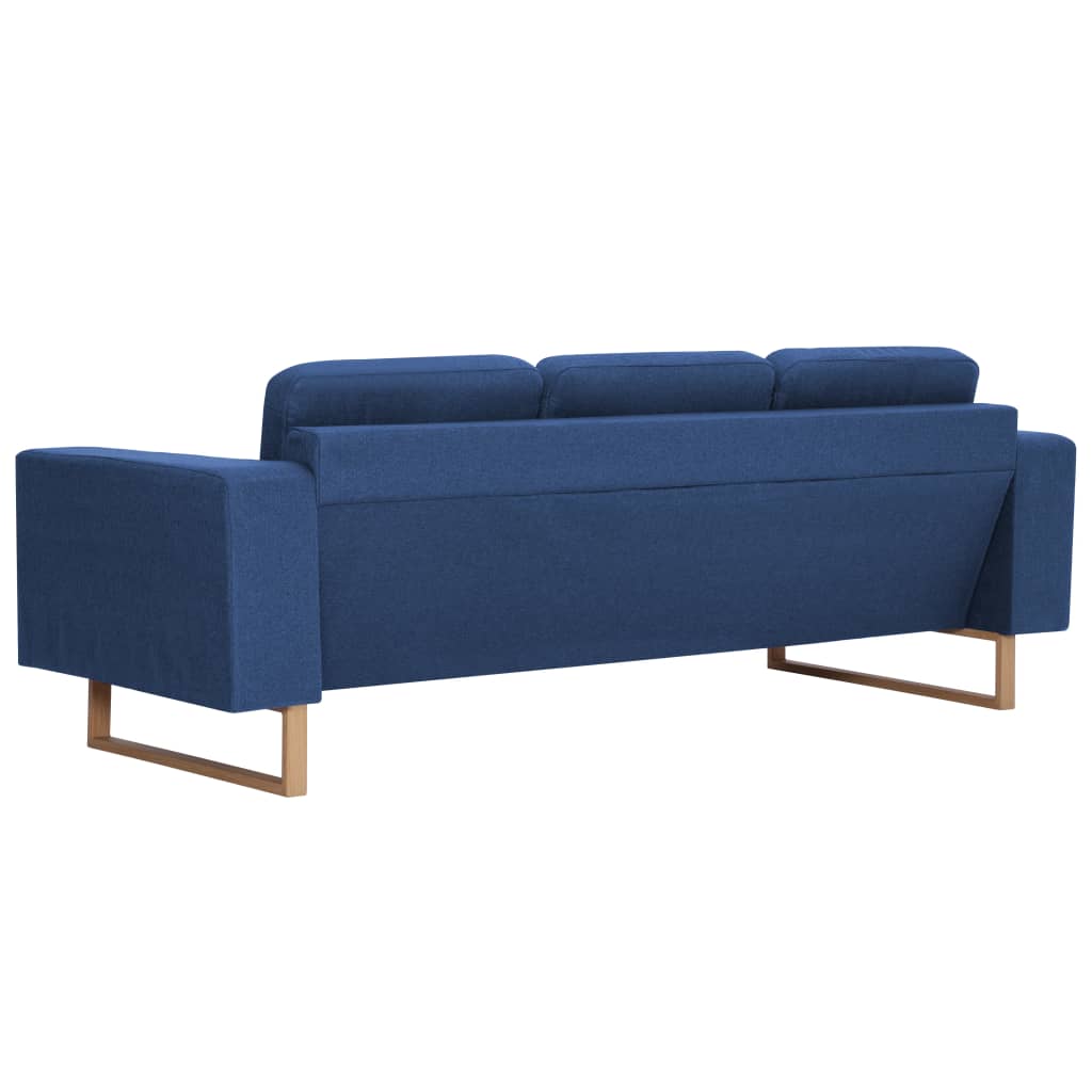  Ensemble de canapé 2 pcs Tissu Bleu