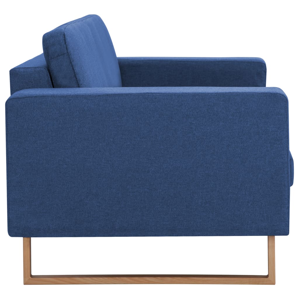  Ensemble de canapé 2 pcs Tissu Bleu