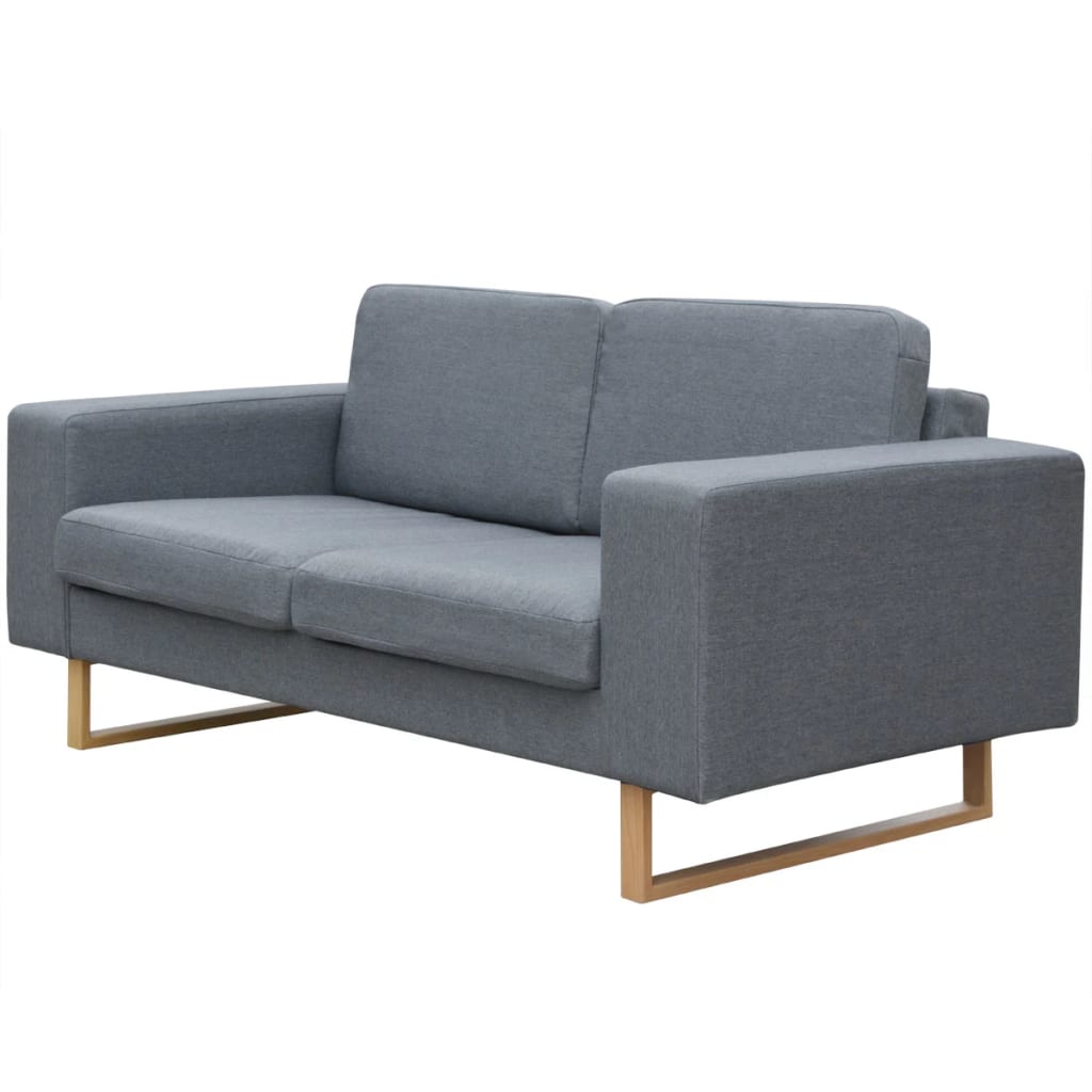  Ensemble de canapé à 2 places et à 3 places Gris clair