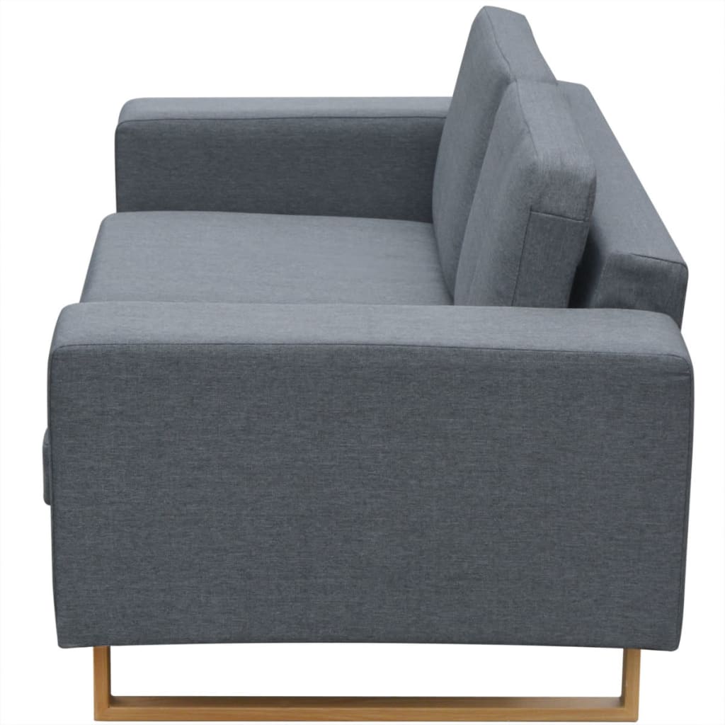  Ensemble de canapé à 2 places et à 3 places Gris clair