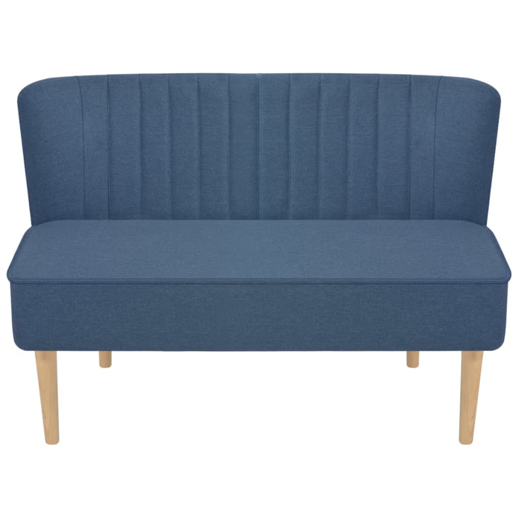  Canapé 117 x 55,5 x 77 cm Tissu Bleu