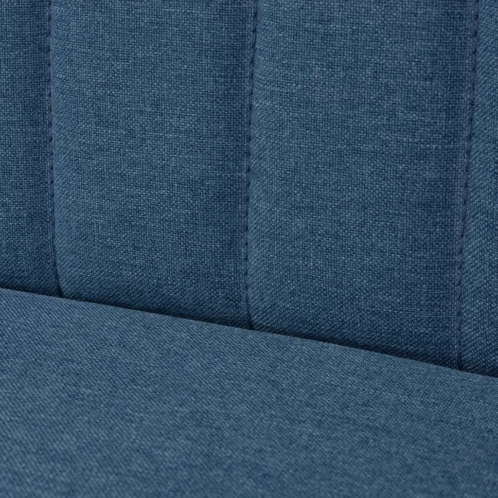  Canapé 117 x 55,5 x 77 cm Tissu Bleu