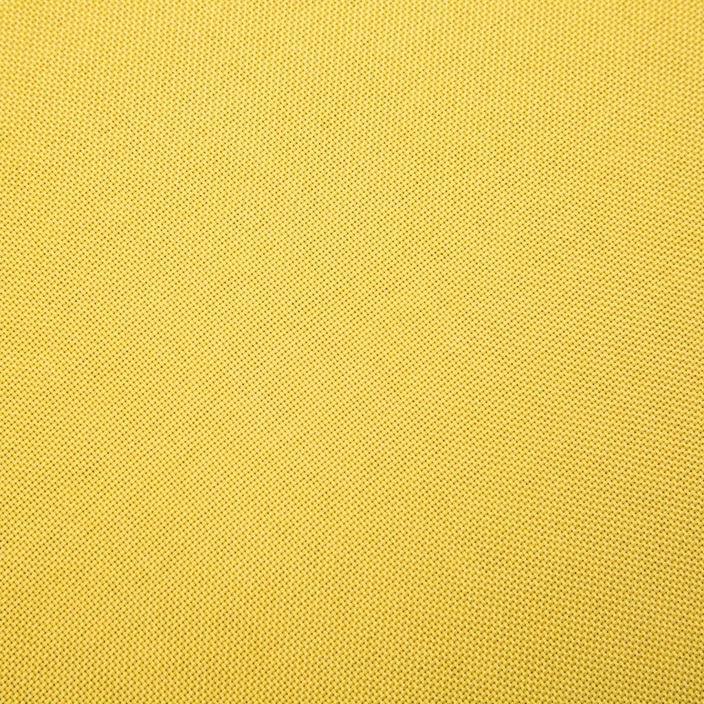  Jeu de canapé pour 3 personnes 2 pcs Tissu Jaune