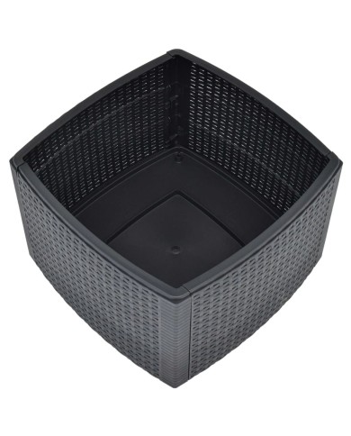 Table d'appoint Anthracite 54x54x36,5 cm Plastique