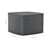 Table d'appoint Anthracite 54x54x36,5 cm Plastique