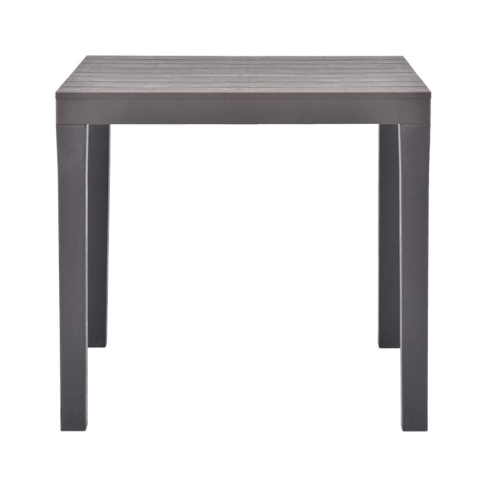 Table de jardin Moka 78x78x72 cm Plastique