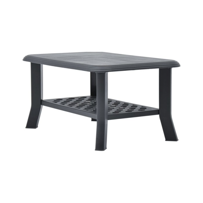 Table basse Anthracite 90 x 60 x 46 cm Plastique