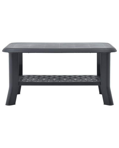 Table basse Anthracite 90 x 60 x 46 cm Plastique