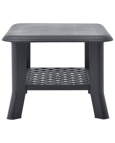 Table basse Anthracite 90 x 60 x 46 cm Plastique