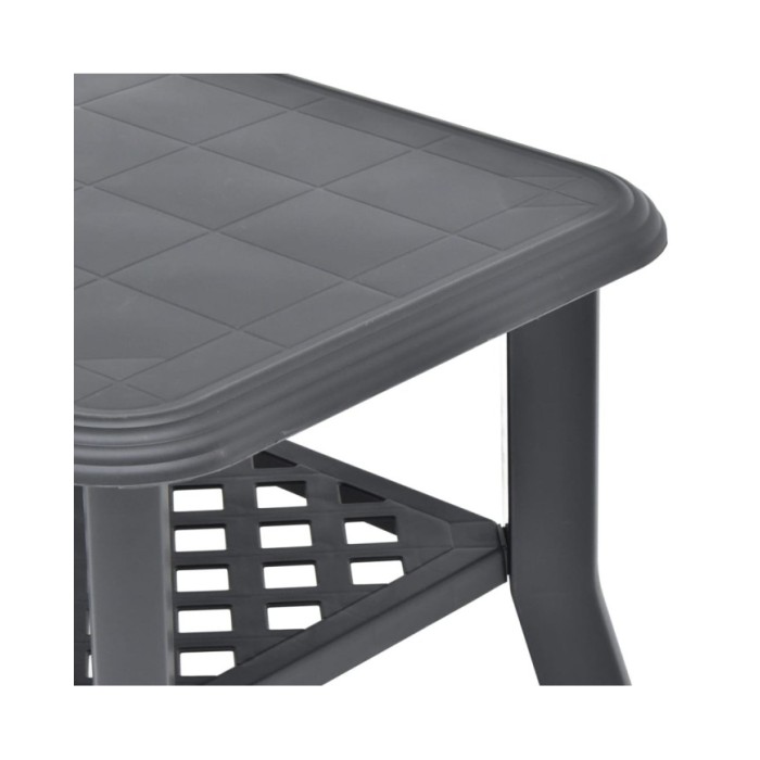 Table basse Anthracite 90 x 60 x 46 cm Plastique