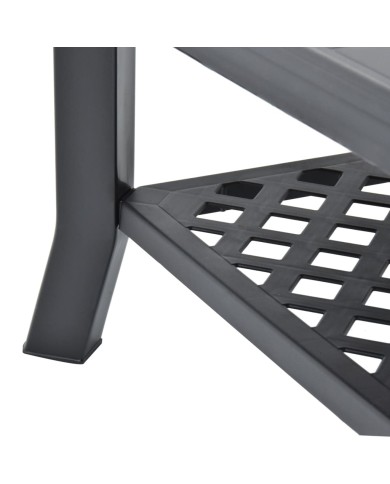 Table basse Anthracite 90 x 60 x 46 cm Plastique