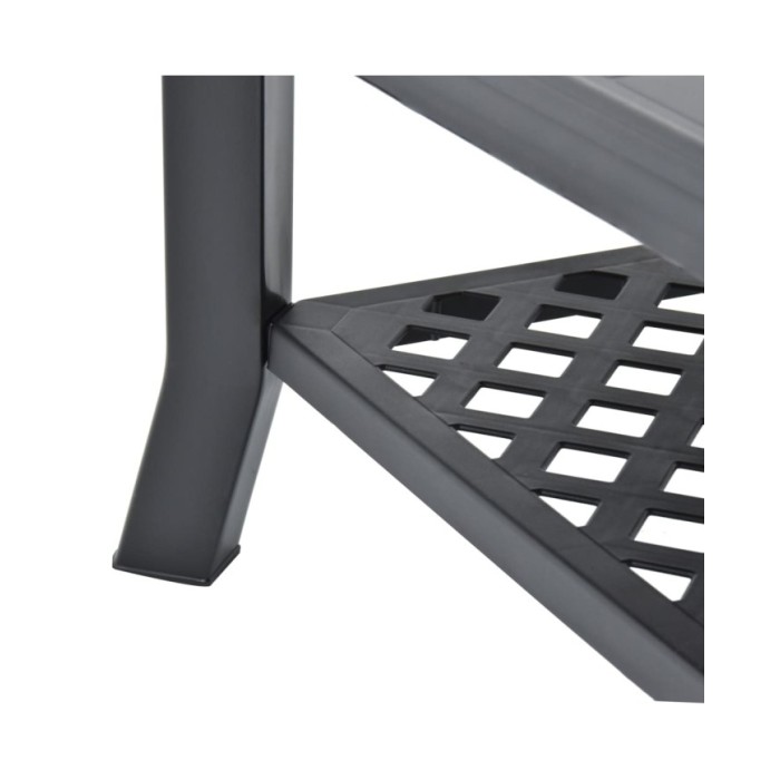 Table basse Anthracite 90 x 60 x 46 cm Plastique