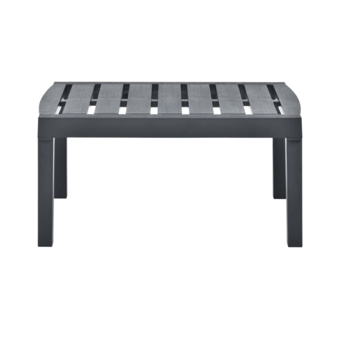 Table de jardin Anthracite 78x55x38 cm Plastique