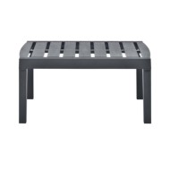 Table de jardin Anthracite 78x55x38 cm Plastique