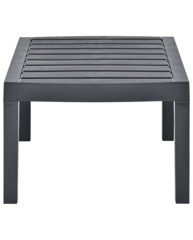 Table de jardin Anthracite 78x55x38 cm Plastique