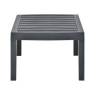 Table de jardin Anthracite 78x55x38 cm Plastique